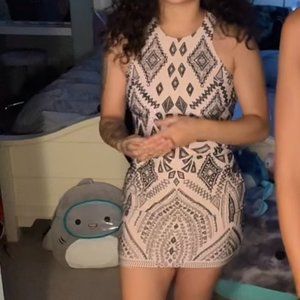 🍿 tribal pattern dress pink 🍿